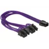 DeLOCK PCI Express Kabel 6-Pin - 2 x 8-Pin 0,3 m
