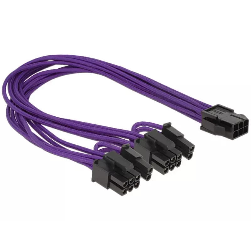 DeLOCK PCI Express Kabel 6-Pin - 2 x 8-Pin 0,3 m