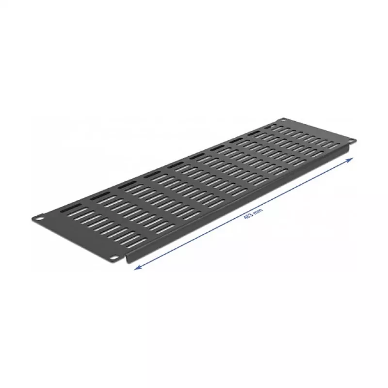 Belüftete Blindblende DeLOCK 66681 19 Zoll Netzwerkschrank-Blende horizontal 3U schwarz