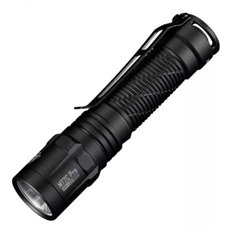 Handtaschenlampe Nitecore MT2C Pro, kompakte Aluminium-LED, USB-wiederaufladbar, 50 lm min, wasserdicht 2 m, stoßfest, 117,5 mm, 64 g, schwarz