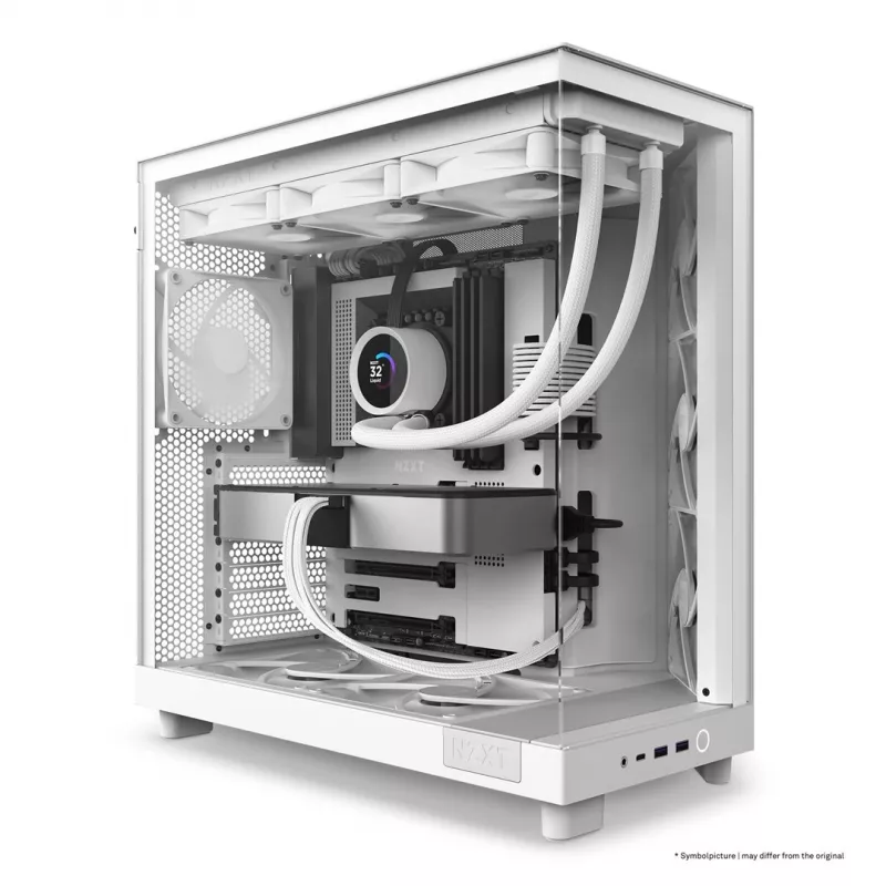 NZXT H6 Flow Mid-Tower Gehäuse - Weiß