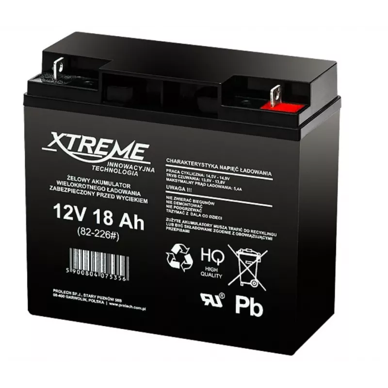 Proloch 82-226# Batterie Schwarz