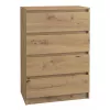 Kommode top e shop M4 ARTISAN – 4 Schubladen, Eiche, 700×400×970 mm, Spanplatte
