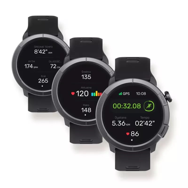 Stelio Armbanduhr STSWA102BT Activ Pro GPS 46 mm Schwarzes Titangehäuse