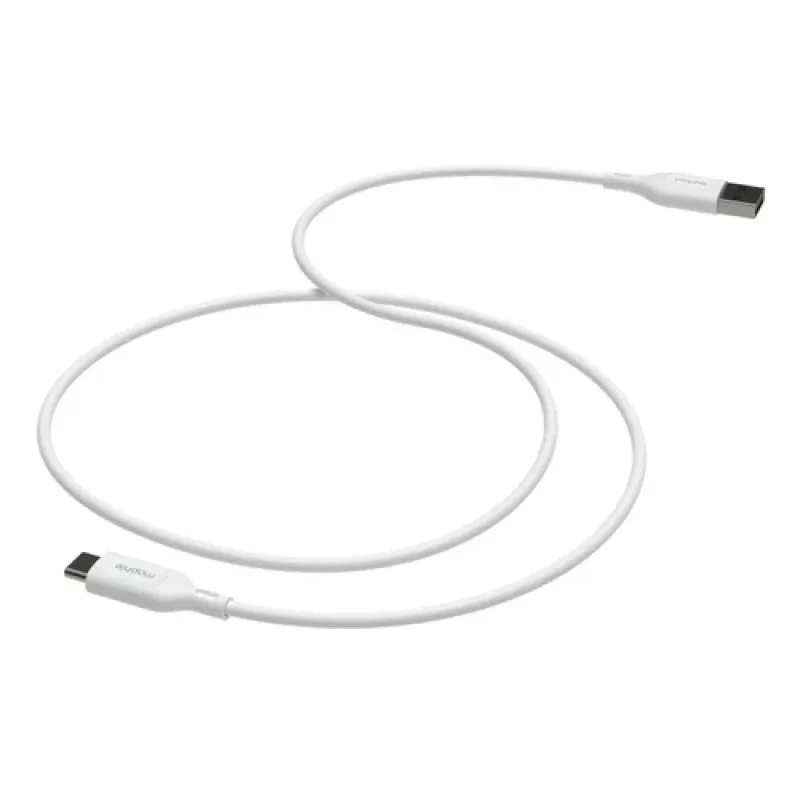 mophie essentials USB-C auf USB-A | Ladekabel 2 m, Weiß, 2 m, USB A, USB C, Weiß