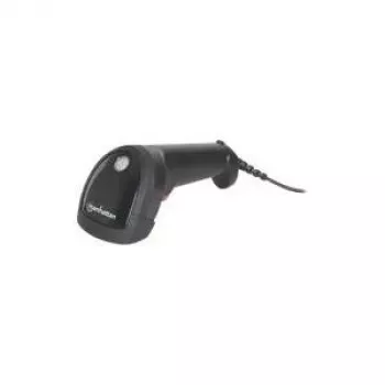Manhattan Linear CCD Hand-Barcodescanner, USB, 500 mm Scantiefe, IP54-Einstufung, Kabellänge 1,5 m, max. Umgebungslicht 100.000 Lux (Sonnenlicht), Schwarz, Drei Jahre Garantie
