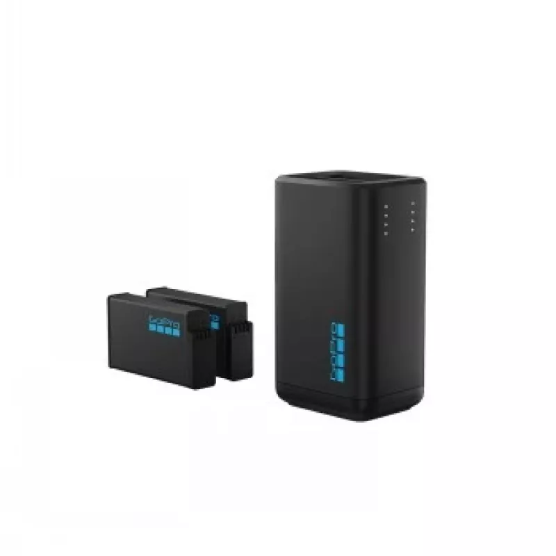 Kamera-Akkuladegerät GoPro MAX2 Dual Battery Charger mit 2 Akkus