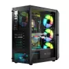 LOGIC CONCEPT Portos ARGB ATX Mid-Tower-Gehäuse, schwarz