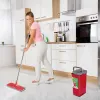 GB870 MaxiClean Flachwischer-Set mit 2-in-1-Reinigungseimer 5,7L Wischset Bodenwischer Reinigungssystem Reiniger 360° drehbarer Wischkopf