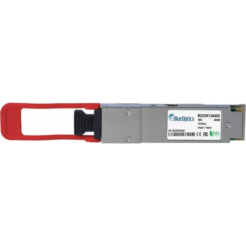 Kompatibler Juniper JNP-QSFP-40GE-ER4 BlueOptics BO25K13640D QSFP-Transceiver, LC-Duplex, 40GBASE-ER4, Singlemode-Faser, 1310nm, 40KM, 0°C/+70°C, DDM (JNP-QSFP-40GE-ER4-BO)