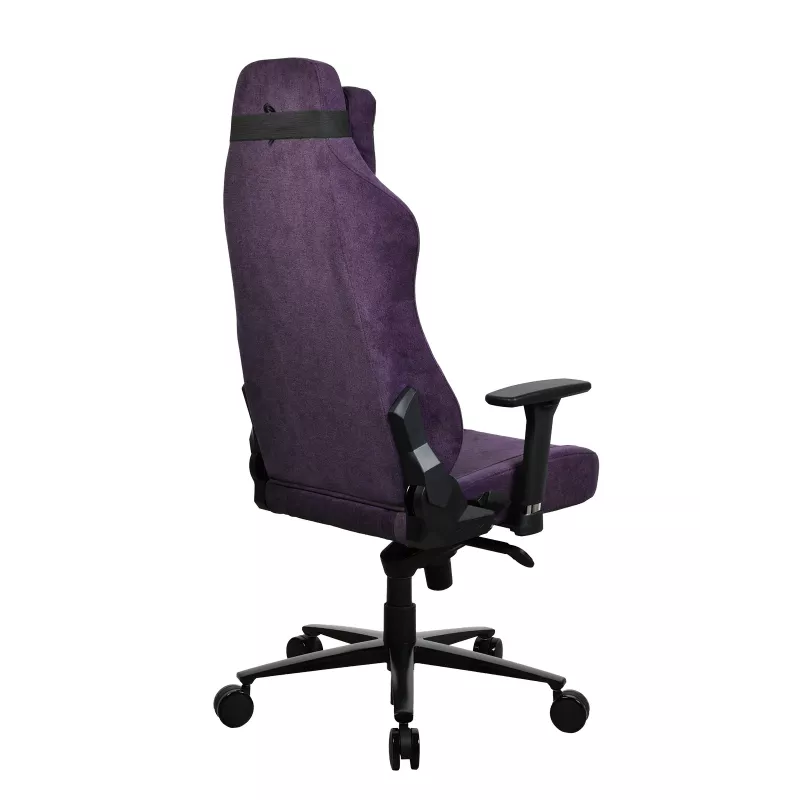 Gaming-Stuhl Arozzi Vernazza SoftFabric Lila — ergonomisches Design, verstellbare Armlehnen und Höhe