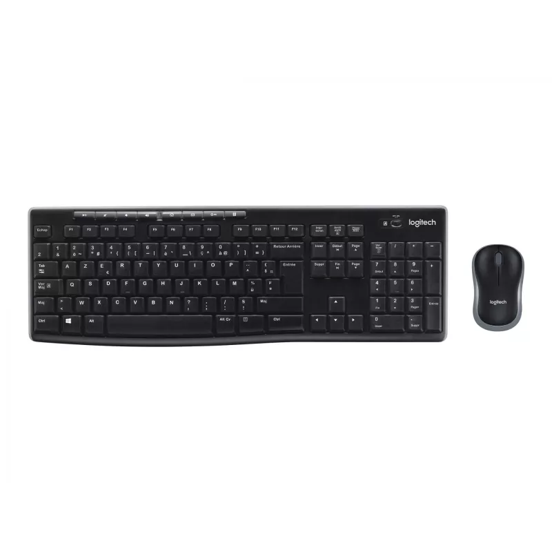 Logitech Wireless Combo MK270 – Tastatur-Maus-Set – kabellos – 2,4 GHz – Französisch (920-004510)