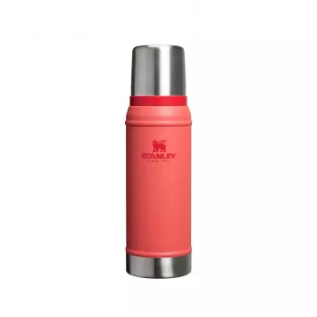 Thermosflasche STANLEY The Legendary Classic 0,75 L — vakuumisoliert, korallenrot-orange