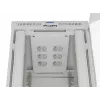 Rack-Schrank LANBERG FF01-8047-12SL 47U 800x1000 mm grau mit vorderen und hinteren Glastüren und Platz für LCD-Panel