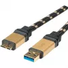 ROLINE Gold USB 3.0 Kabel, USB A Stecker - USB 3.0 Micro B Stecker 2,0m (11.02.8879)