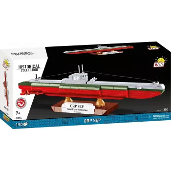 Plastikmodellbausatz Cobi Polnisches U-Boot ORP Sęp Maßstab 1:300 (COBI-4856)