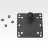 RAM Mounts 100x100mm VESA-Platte mit Kugel Schwarz 121mm