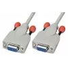 Lindy 3m Nullmodem-Kabel Serielles Kabel Weiß 9-polig D-Sub