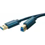 ClickTronic 3m USB3.0 A - B m/m 3m USB A USB B Blau USB-Kabel (70093)
