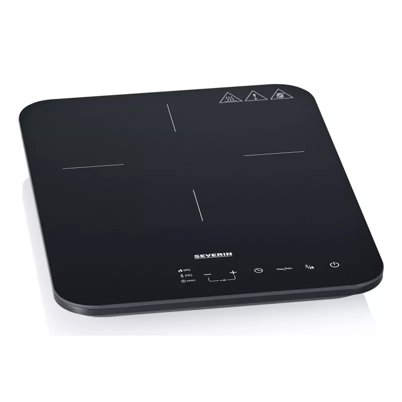 Induktionskochfeld SEVERIN KP 1032, 1-Zonen-Touch-Steuerung, 220 mm Ø, 2000 W, Glasplatte, Tischgerät