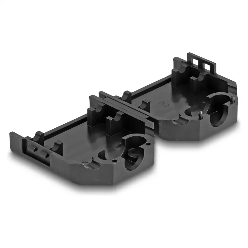 Kabelgehäuse DELOCK D-Sub-Gehäuse für 9-polig Stecker/Buchse, Kunststoff mit Zugentlastung, 33,3×33,8×14,8 mm, schwarz