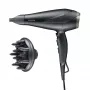 Haartrockner SEVERIN HT0167 Schwarz/Silber, 1600 W, kompaktes faltbares Design