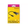 Serielles Kabel DeLOCK 63908 Schwarz 0,15 m DB-9