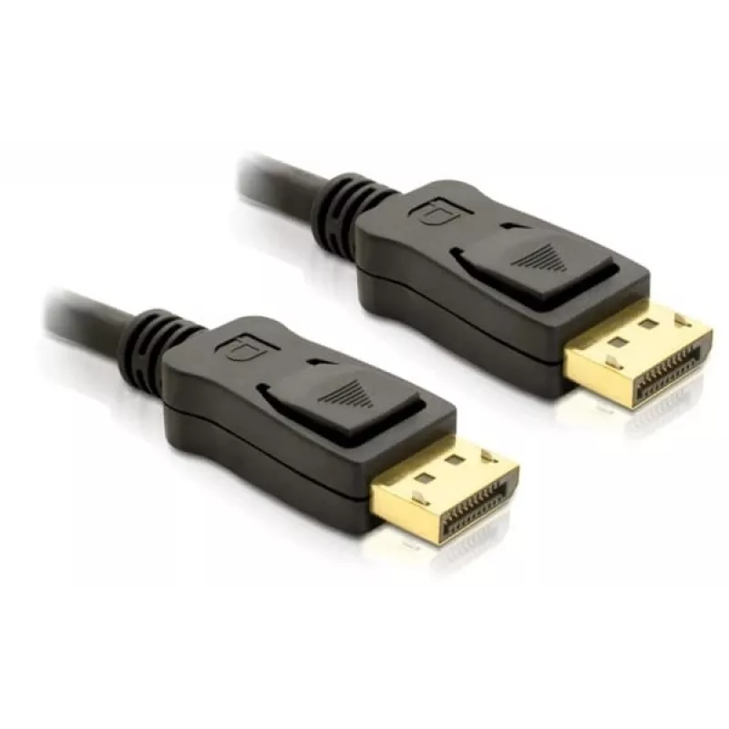 DisplayPort-Kabel DeLOCK 82423 1 m Stecker zu Stecker Schwarz