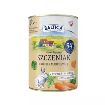 BALTICA regional flavours Puppy Rabbit with carrot - Nassfutter für Hunde - 400 g