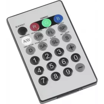 Infrarot-Fernbedienung EUROLITE IR-8 (Modell 50530562) – IR-Handgerät für kompatible Licht- und Audiogeräte