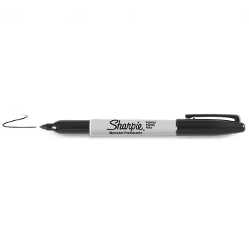 Sharpie Fine Point Permanentmarker, schwarz, 12 Stück