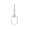 Henkelanhänger HERMA 6932 15x24 mm mit weißer Schnur