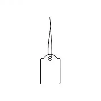 Henkelanhänger HERMA 6932 15x24 mm mit weißer Schnur