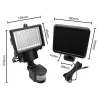 Maclean MCE442 Solar-LED-Strahler mit Bewegungsmelder Flutlicht Wandmontage-Leuchte Dämmerung IP44 6W 6000K