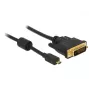 Videokabel-Adapter DeLOCK 83586 Micro-HDMI auf DVI-D 2 m Schwarz