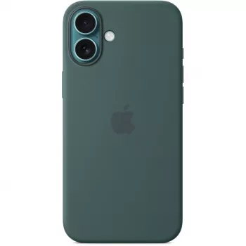 Apple iPhone 16 Plus Silikon Case mit MagSafe – Seegrün