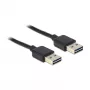 USB-Kabel DeLOCK 1m USB 2.0 A Schwarz