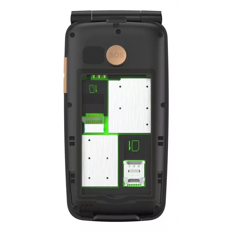 Gigaset GL795 7,11 cm (2,8 inch) 142 g 48 MB Schwarz Seniorenhandy