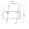 TV-Wandhalterung SUNNE 32-55-ET 139,7 cm (55 Zoll) Schwarz