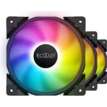 PCCOOLER 120mm HALO-FRGB-3I1 PC-Gehäuselüfter, 120mm, 1000–2000 U/min, ARGB