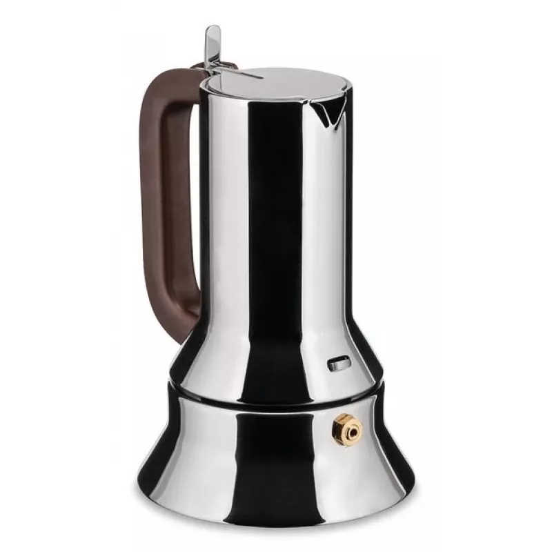 Moka-Kanne Alessi 9090/3 Edelstahl 110 mm Tiefe 175 mm Höhe
