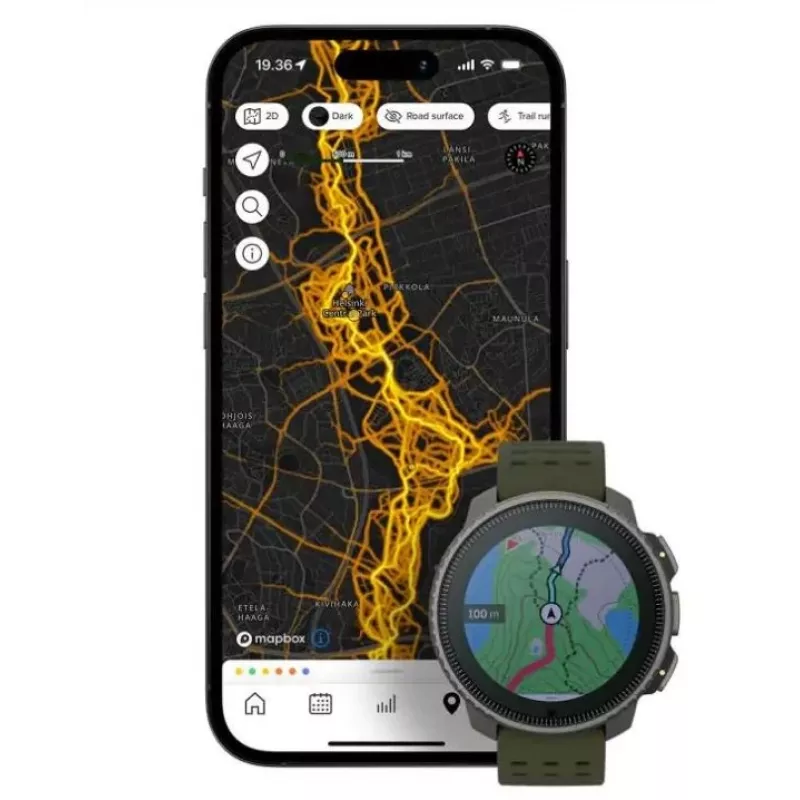 Suunto Vertical 3,56 cm (1,4) Punktmatrix 49 mm 280 x 280 Pixel Touchscreen Schwarz GPS (Satellit)
