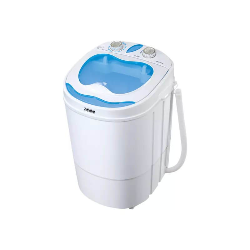 Toplader-Waschmaschine Mesko MS 8053 — 3 kg Kapazität, 360×370×530 mm, blau/weiß
