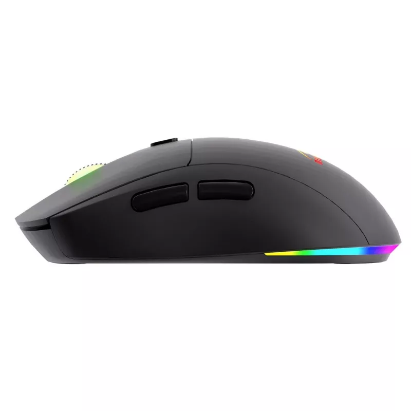 Kabellose Maus MEDIA-TECH MT1124 BT/RF Silent & Recharge — beidhändig, 3200 DPI, Bluetooth + 2,4 GHz USB, 6 Tasten, wiederaufladbar