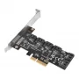 SILVERSTONE Serial ATA Controller SST-ECS06 — PCIe-Karte mit 6 SATA-Ports