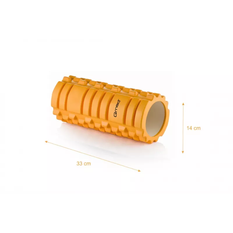 Rehabilitations-Schaumstoffrolle MDH DRQM3R0KBXXXP — EVA, Durchmesser 14 cm, Länge 33 cm, Shore 65, maximale Belastung 180 kg, orange