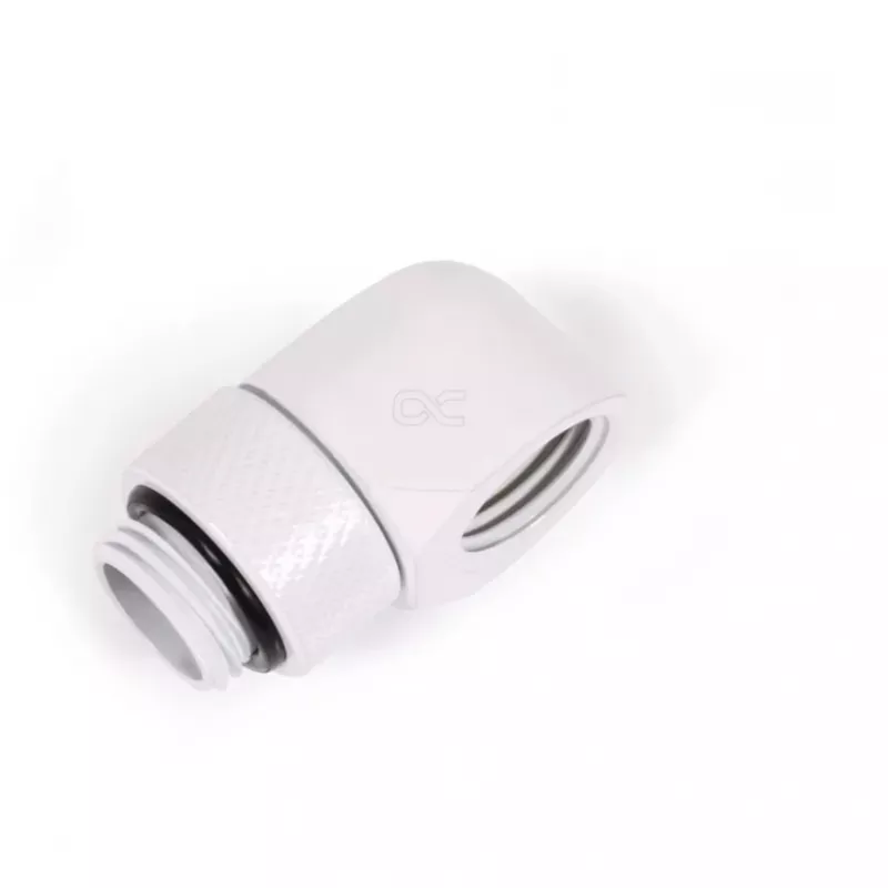 Kompressions-L-Verbinder Alphacool 17619 G1/4 AG auf IG drehbar, weiß