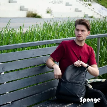 Rucksack Sponge Street 15,4 Zoll Schwarz — Sponge Laptop-Rucksack für 15,4-Zoll-Geräte