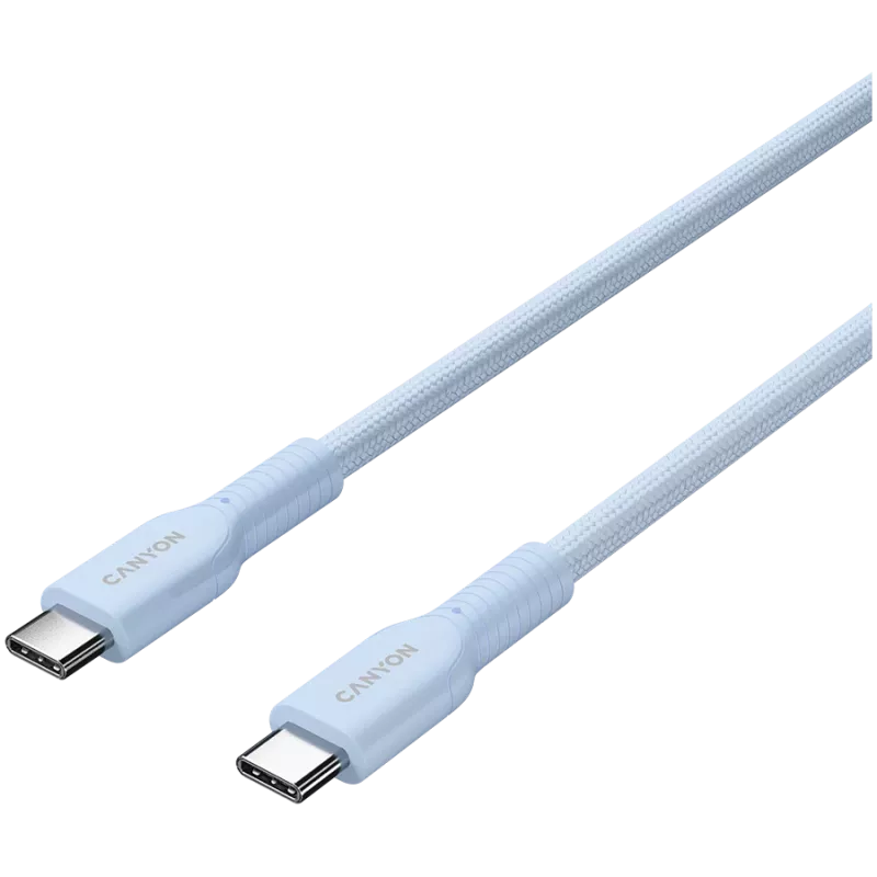 CANYON Kabel OnWire 60CL C-C 60W COLOR Geflochten 1m Hellblau