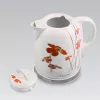 Feel-Maestro MR-066-RED FLOWERS Wasserkocher 1,5 L 1200 W Rot, Weiß